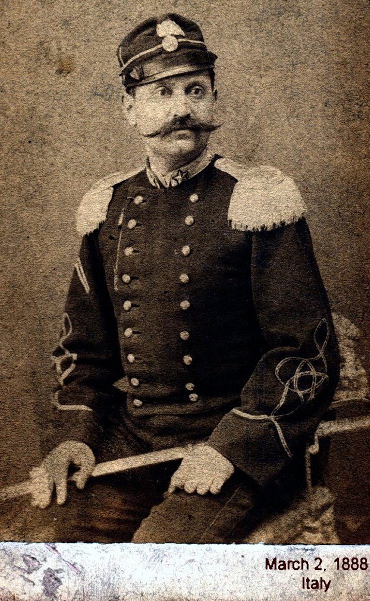 Zio Normandia, Carabiniere Corporal from Palma Campania, Napoli, Italy. Taken 2 March 1888