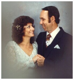 Patti Normandy and Gordon Greenwood, May, 1982 wedding